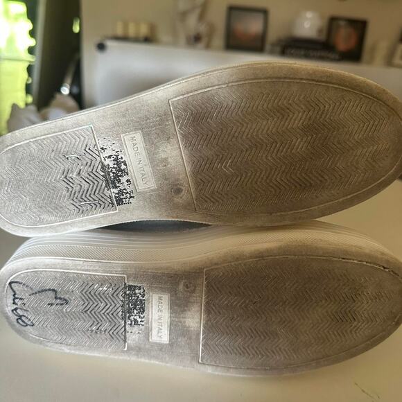 Valentino Garavani Bay by Bay Silver Glitter Platform Sneakers – Women 6.5 - Picture 8 of 8